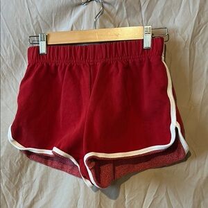 Brandy Melville Red Athletic Shorts